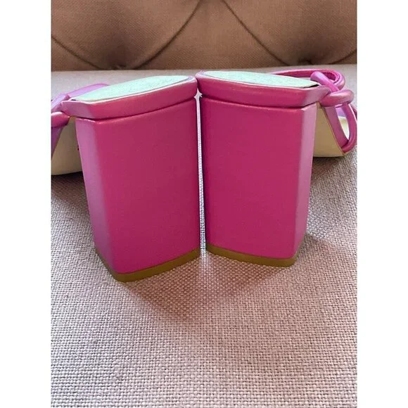 Intentionally Blank x Revolve Wick Sandals in Flamingo 6 Womens High Heels